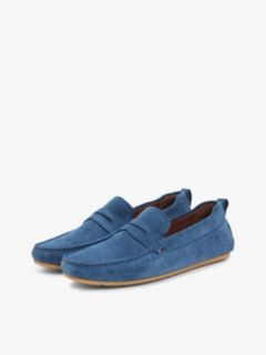 Suede Cleat Driver Shoes — Blue 2