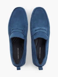 Suede Cleat Driver Shoes — Blue 3