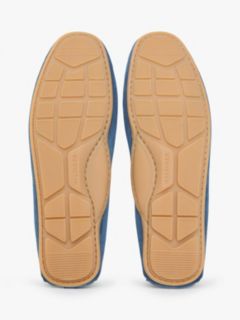 Suede Cleat Driver Shoes — Blue 5