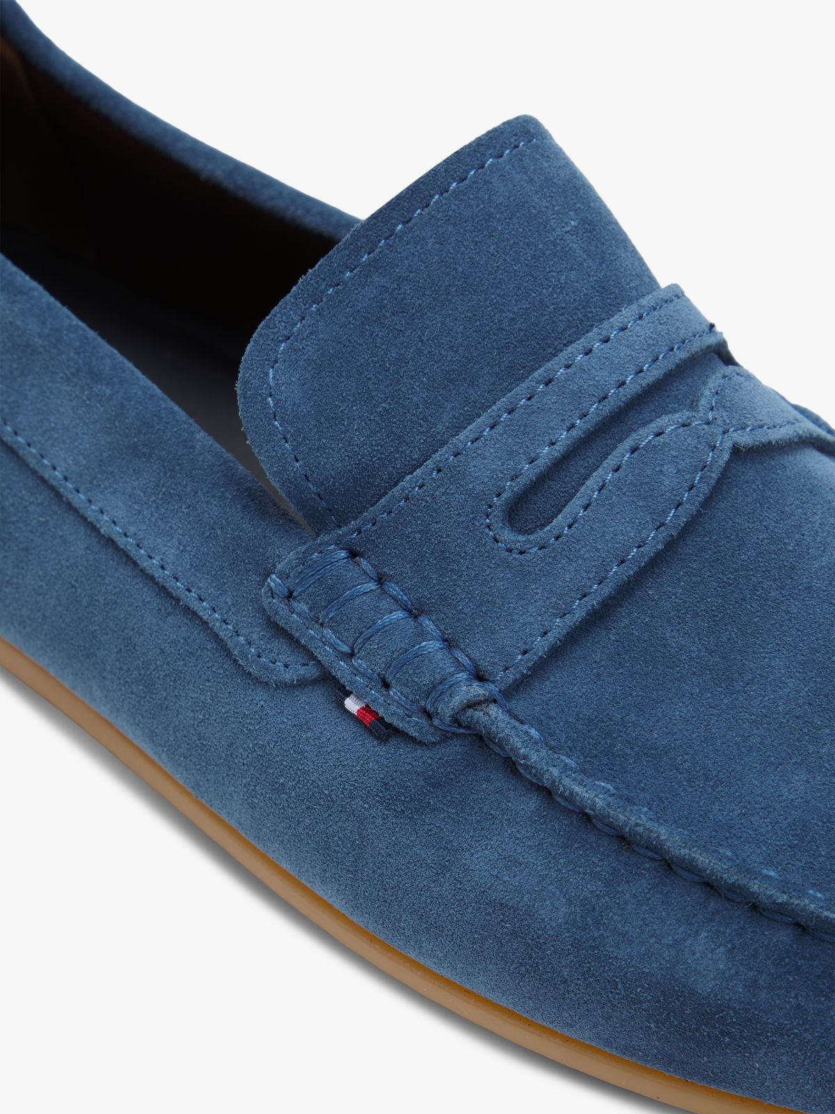 Suede Cleat Driver Shoes — Blue