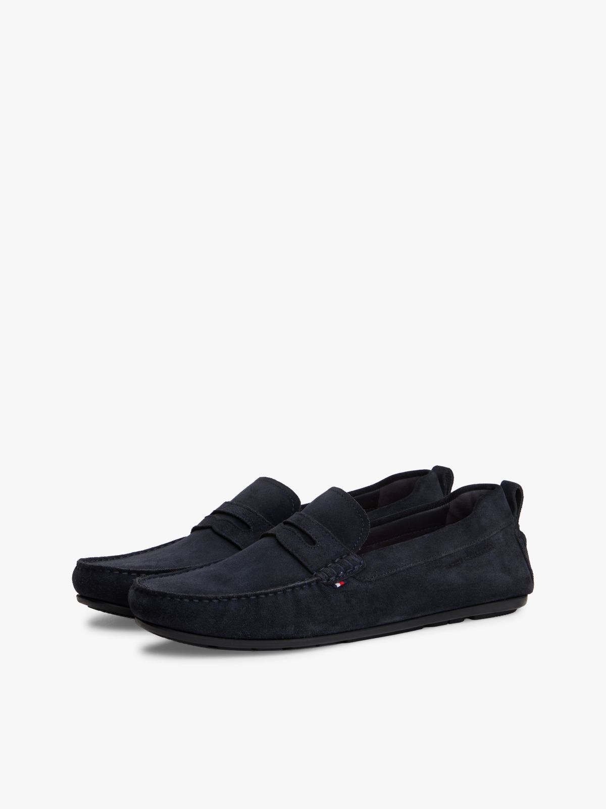 Suede Cleat Driver Shoes — Blue
