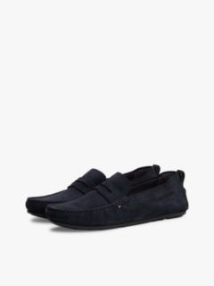 Suede Cleat Driver Shoes — Blue 2