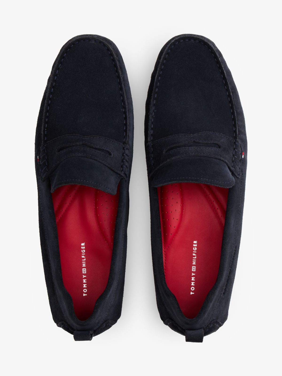 Suede Cleat Driver Shoes — Blue