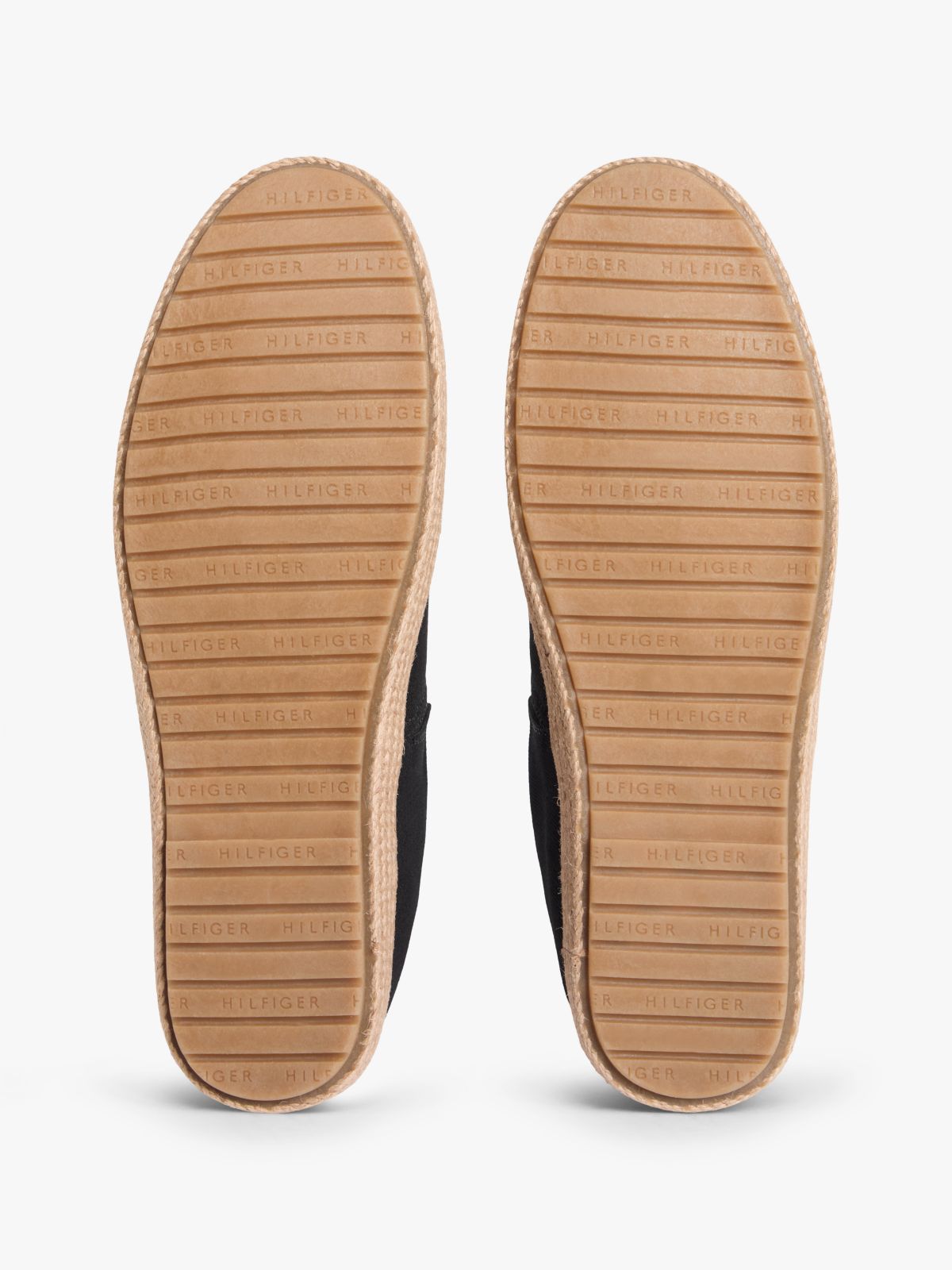 Flag Embroidery Canvas Espadrilles — Black