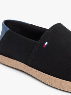 Flag Embroidery Canvas Espadrilles — Black 6