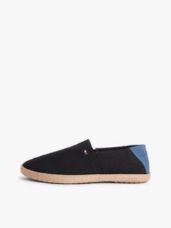 Flag Embroidery Canvas Espadrilles — Black 7