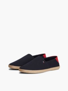Flag Embroidery Canvas Espadrilles — Blue 2
