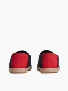 Flag Embroidery Canvas Espadrilles — Blue 4