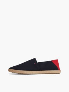 Flag Embroidery Canvas Espadrilles — Blue 7