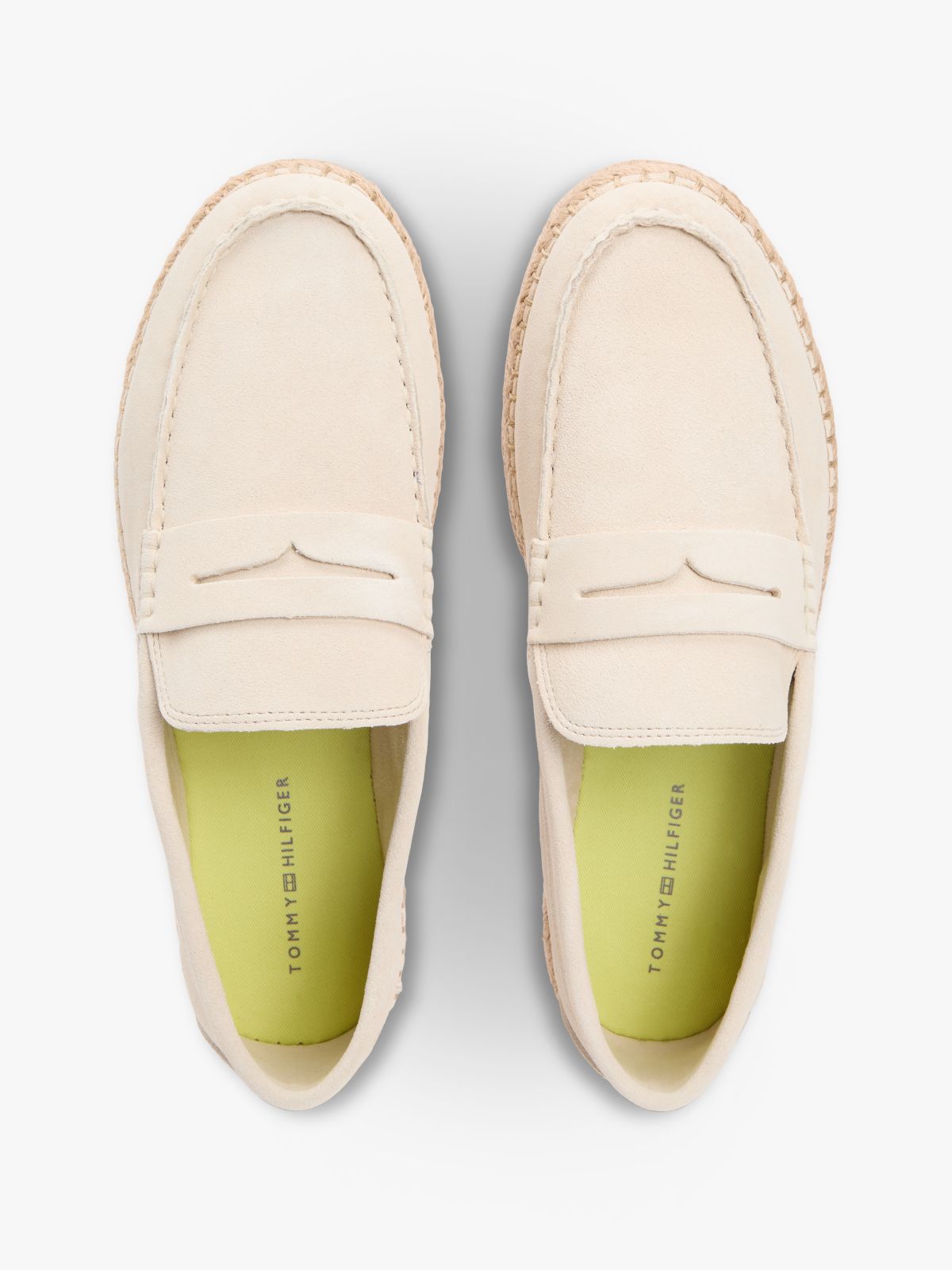 Suede Flexible Sole Espadrilles — Beige