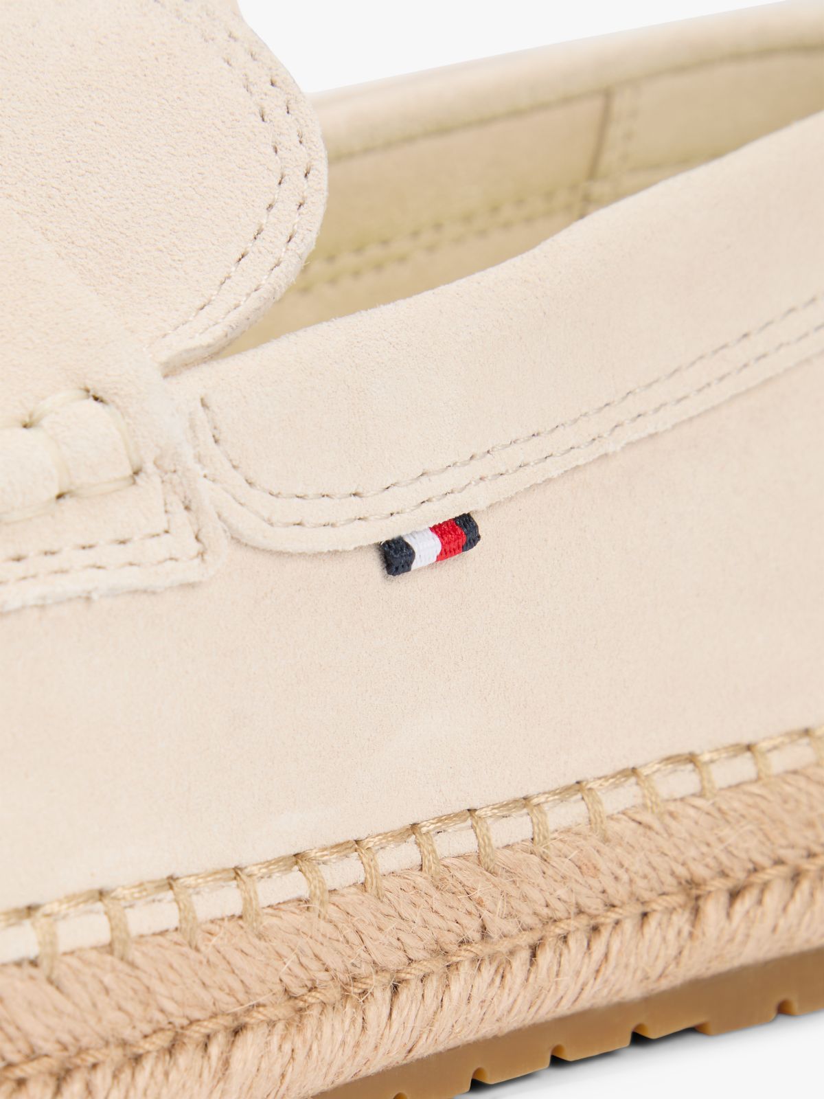 Suede Flexible Sole Espadrilles — Beige
