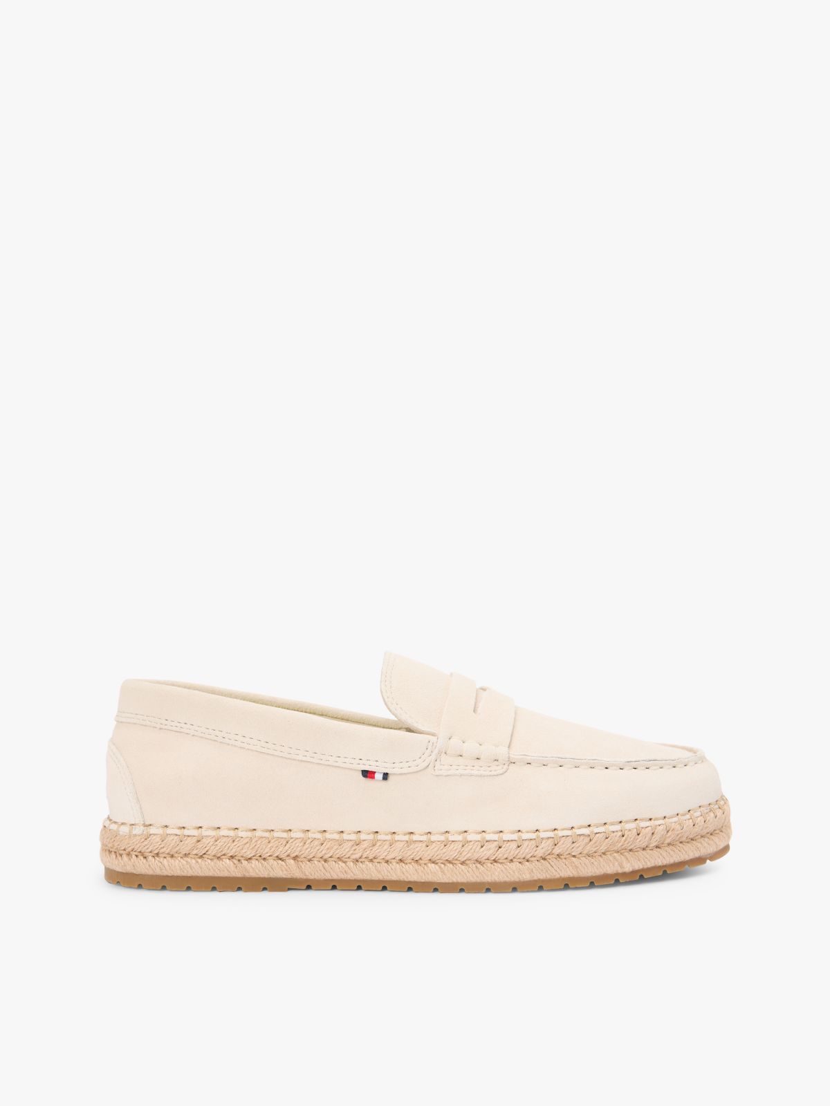 Suede Flexible Sole Espadrilles — Beige