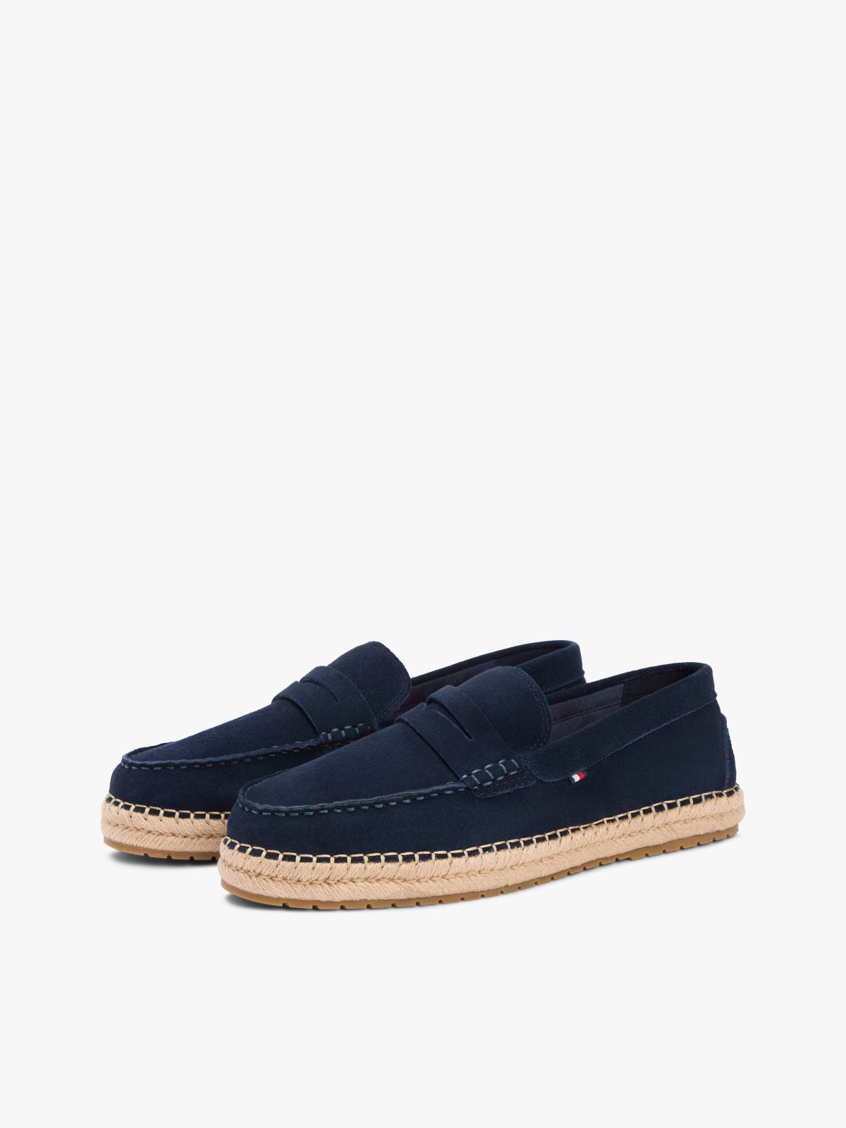 Suede Flexible Sole Espadrilles — Blue