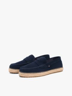 Suede Flexible Sole Espadrilles — Blue 2