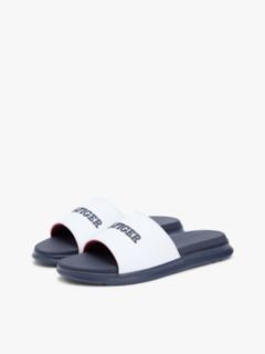 Hilfiger Monotype Pool Slides — White 2