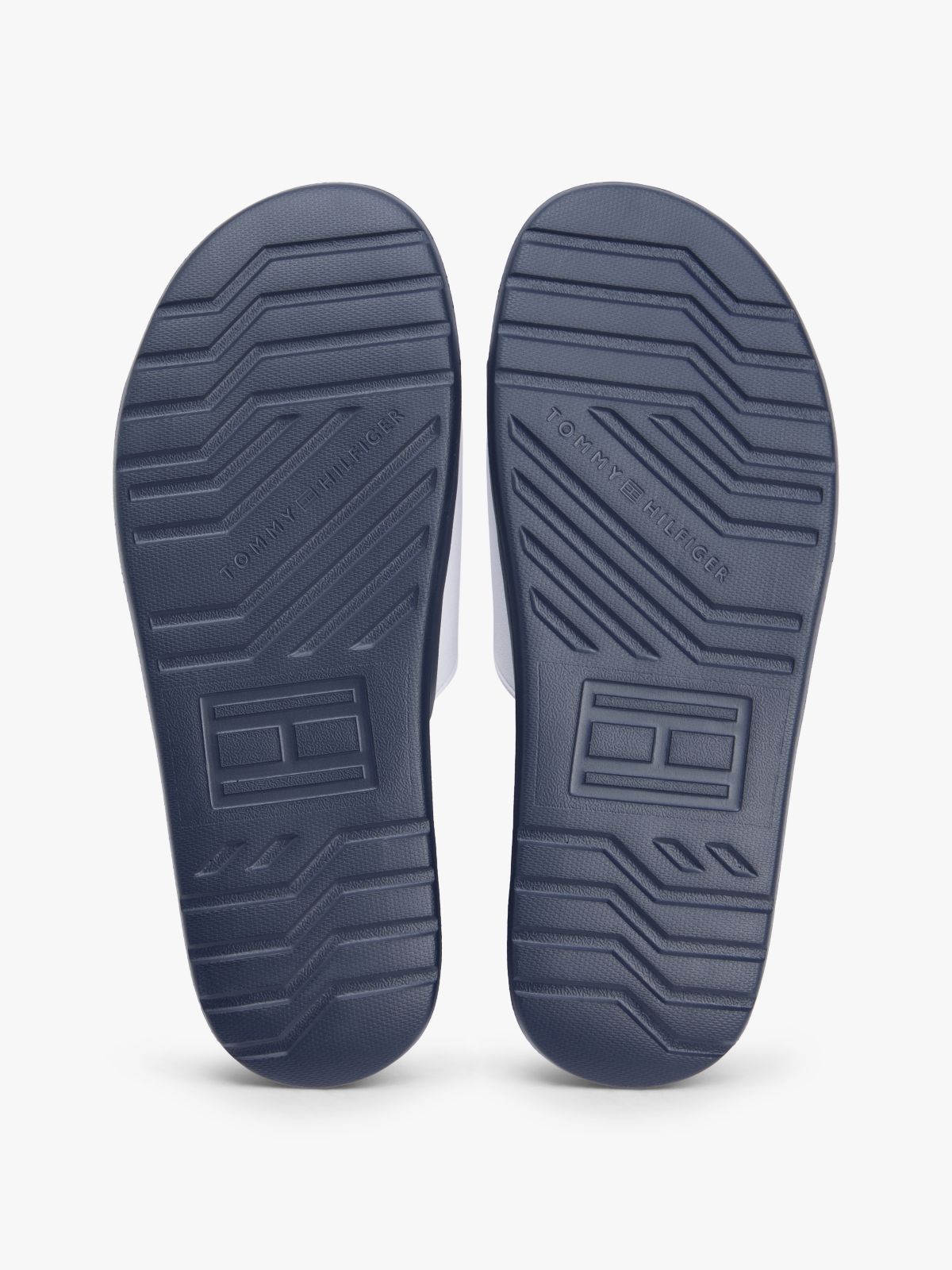 Hilfiger Monotype Pool Slides — White