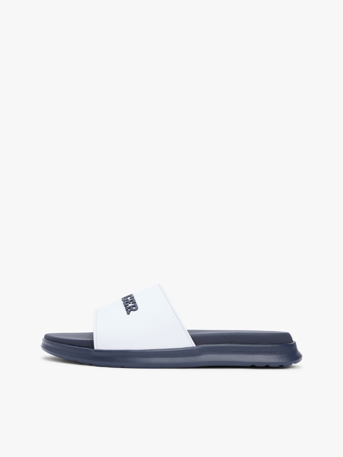 Hilfiger Monotype Pool Slides — White