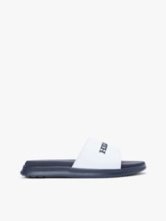 Hilfiger Monotype Pool Slides — White 1