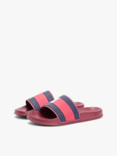 Flag Strap Pool Slides — Red 2