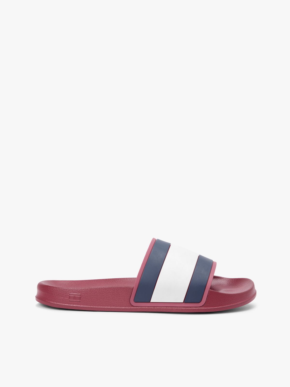 Flag Strap Pool Slides — Red