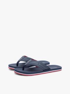 Flag Padded Strap Flip-Flops — Blue 2
