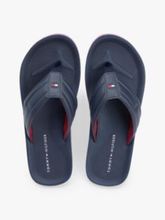 Flag Padded Strap Flip-Flops — Blue 3