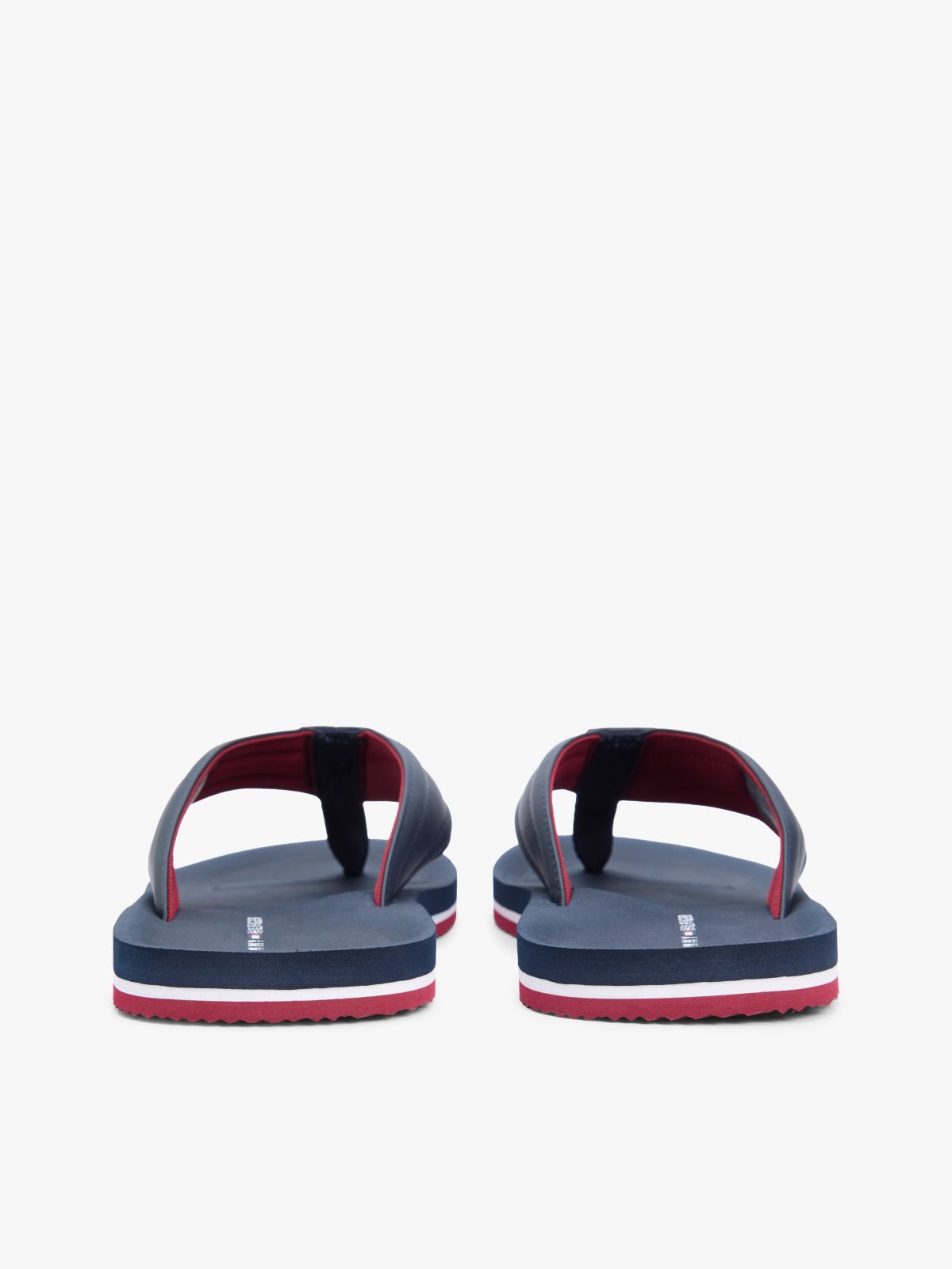 Flag Padded Strap Flip-Flops — Blue