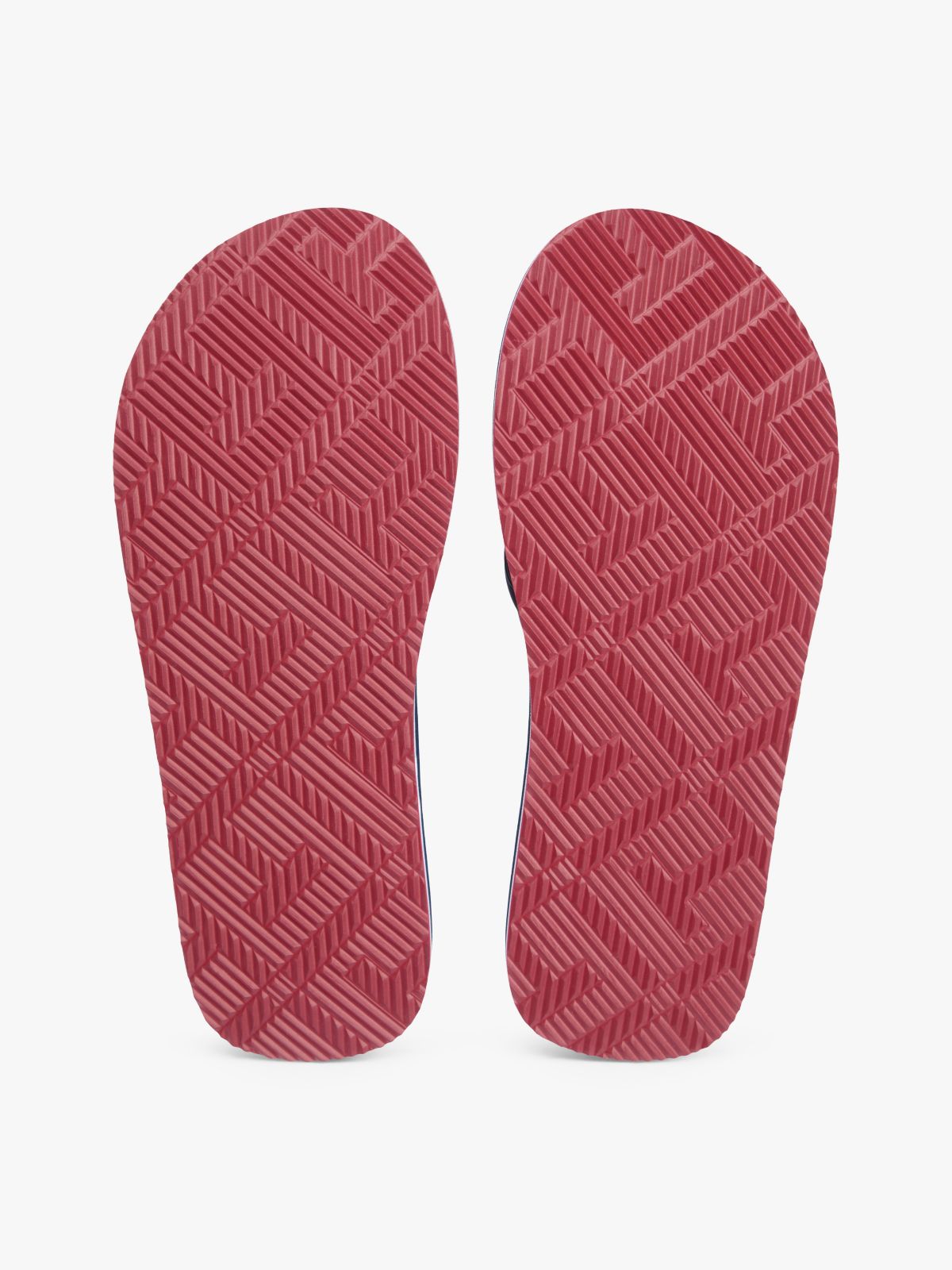 Flag Padded Strap Flip-Flops — Blue
