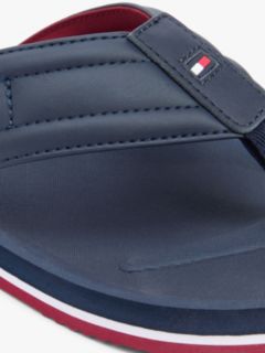 Flag Padded Strap Flip-Flops — Blue 6