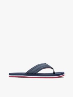 Flag Padded Strap Flip-Flops — Blue 1