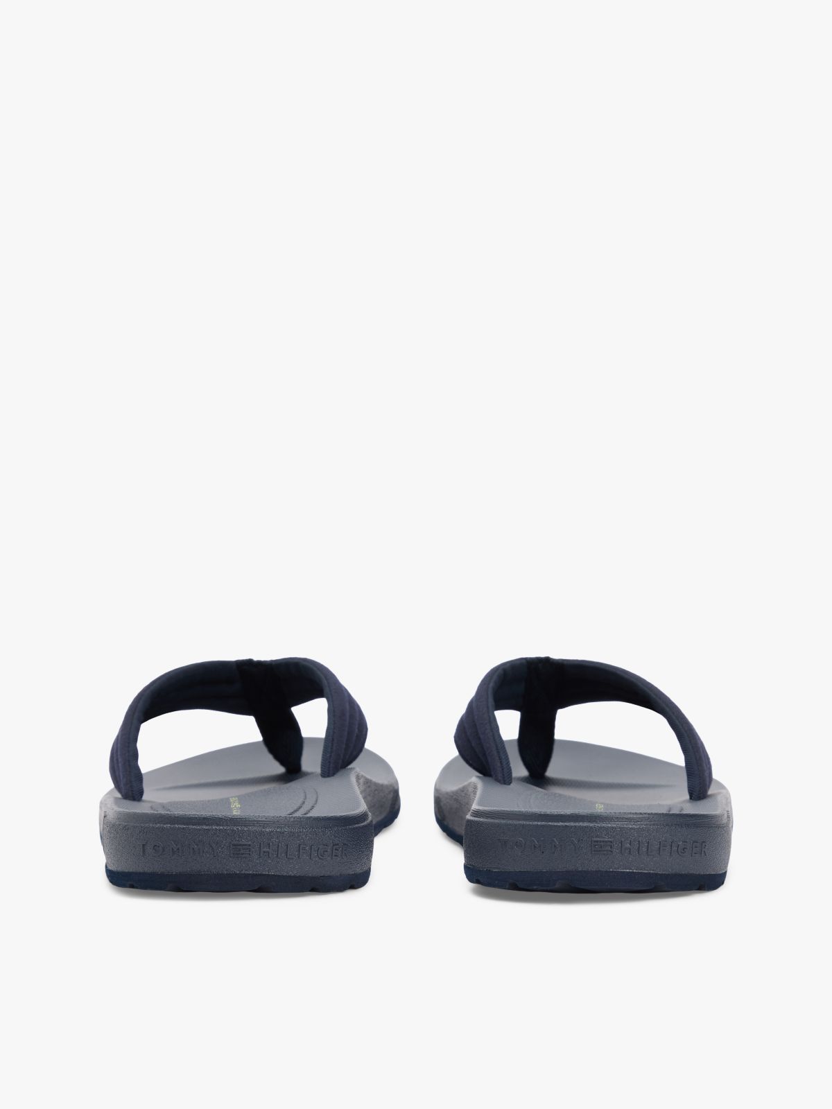 Padded Strap Contoured Footbed Flip-Flops — Blue