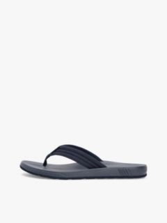 Padded Strap Contoured Footbed Flip-Flops — Blue 7