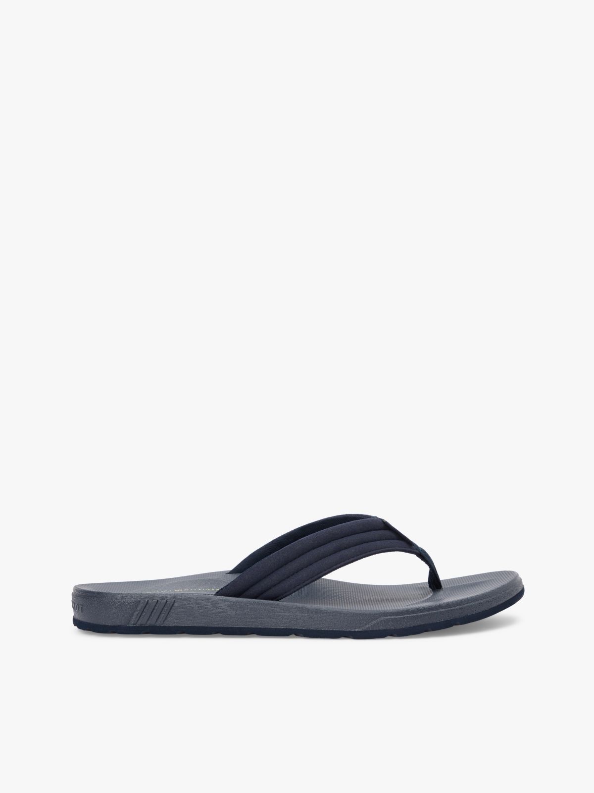 Padded Strap Contoured Footbed Flip-Flops — Blue