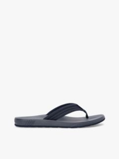 Padded Strap Contoured Footbed Flip-Flops — Blue 1