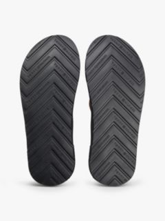 Padded Strap Contoured Footbed Flip-Flops — Brown 5