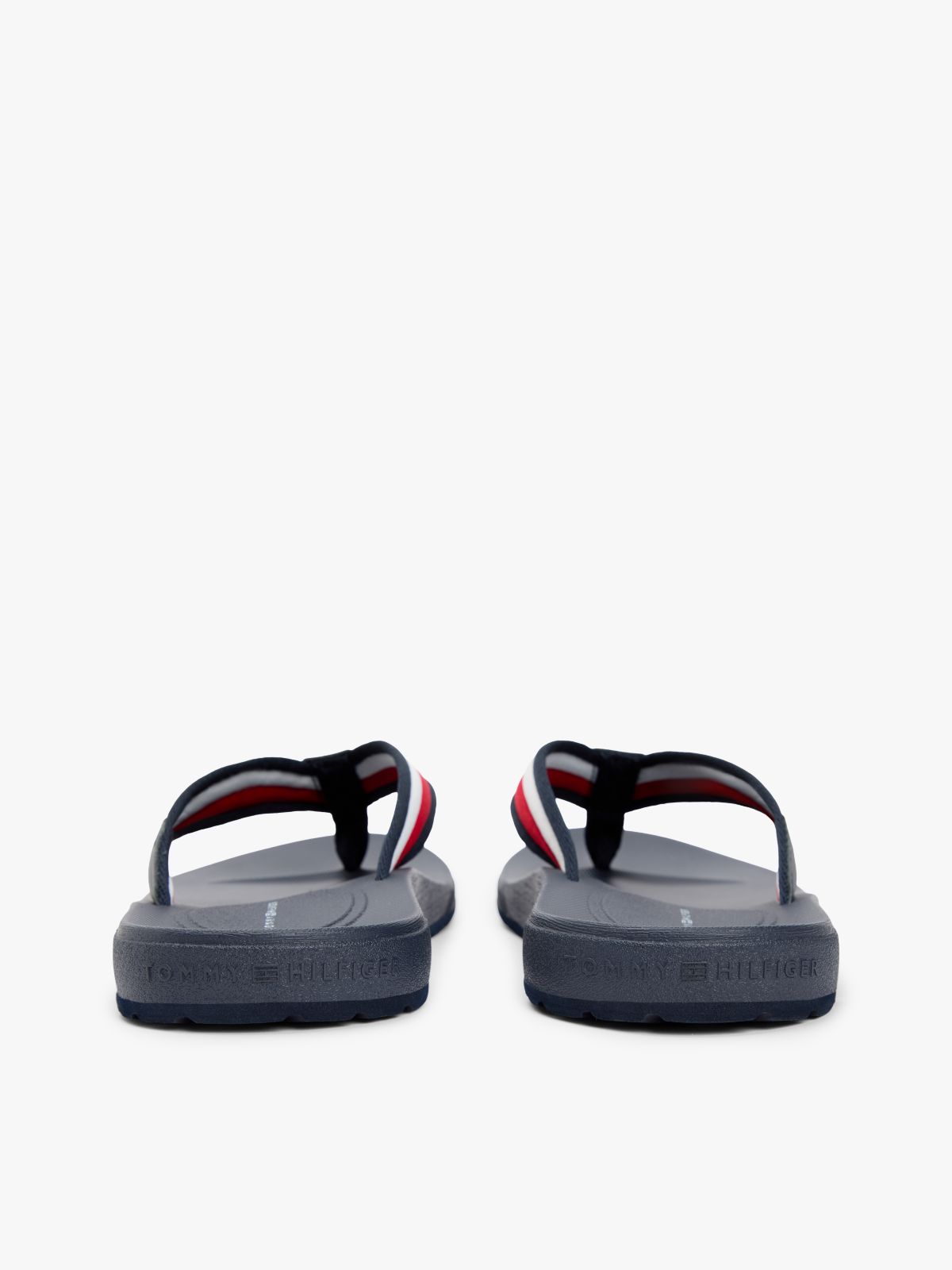 Contoured Footbed Signature Tape Flip-Flops — Blue