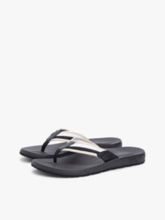 Contoured Footbed Signature Tape Flip-Flops — Black 2