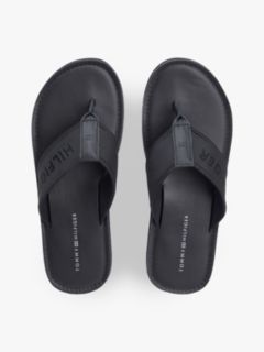 Jacquard Logo Flip-Flops — Black 3