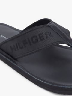 Jacquard Logo Flip-Flops — Black 6