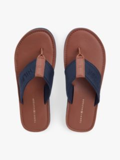 Jacquard Logo Flip-Flops — Blue 3