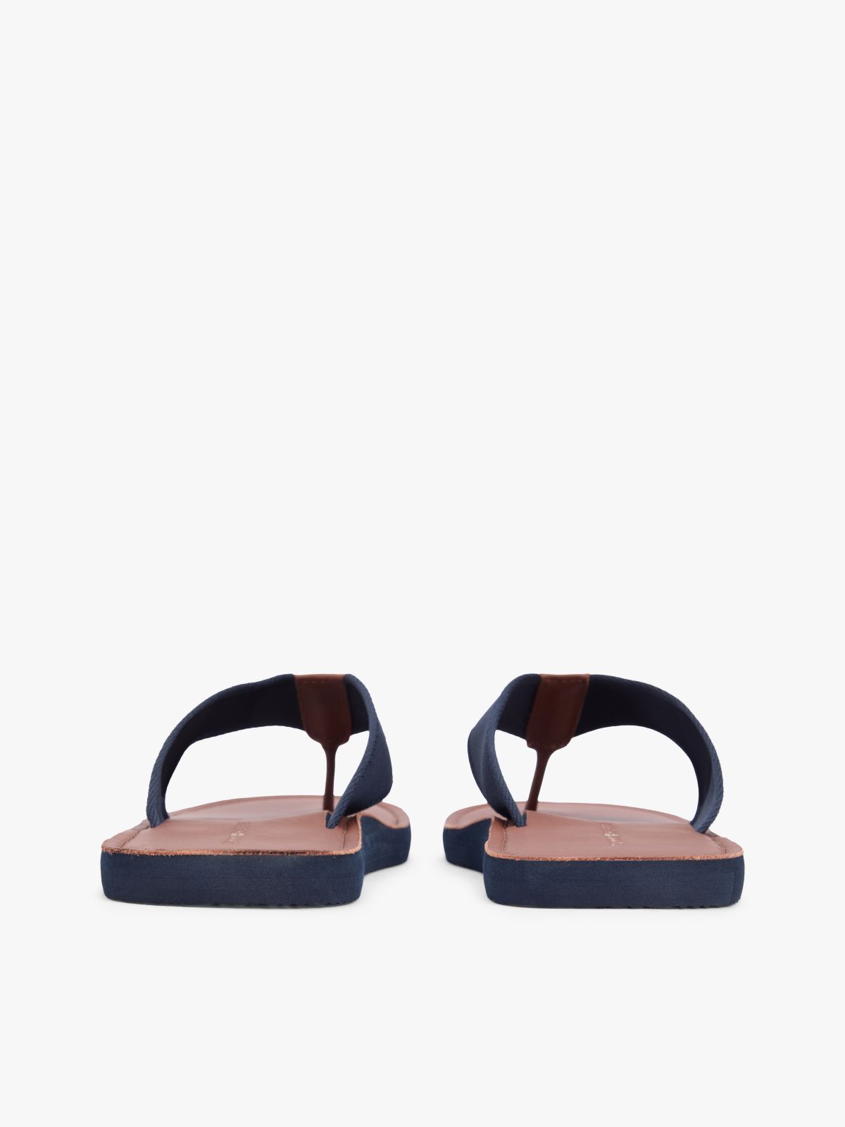 Jacquard Logo Flip-Flops — Blue