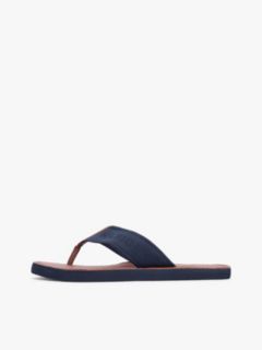 Jacquard Logo Flip-Flops — Blue 7