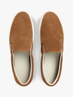 Suede Slip-on Cupsole Trainers — Brown 3
