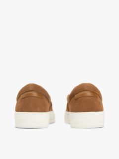 Suede Slip-on Cupsole Trainers — Brown 4