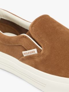 Suede Slip-on Cupsole Trainers — Brown 6