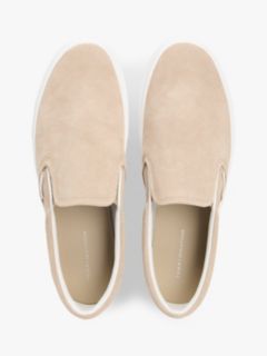 Suede Slip-on Cupsole Trainers — Khaki 3