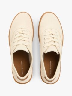 Suede Hilfiger Monotype Cupsole Trainers — Beige 3