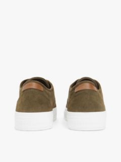 Suede Hilfiger Monotype Cupsole Trainers — Green 4