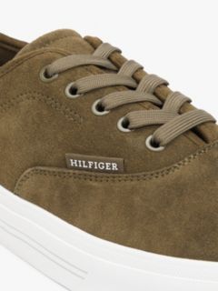 Suede Hilfiger Monotype Cupsole Trainers — Green 6