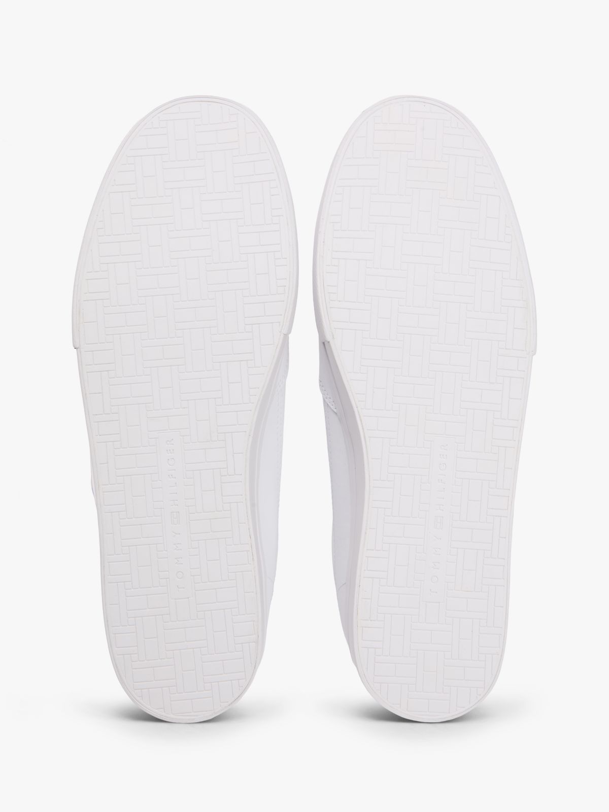 Signature Midsole Lace-Up Trainers With Leather — White
